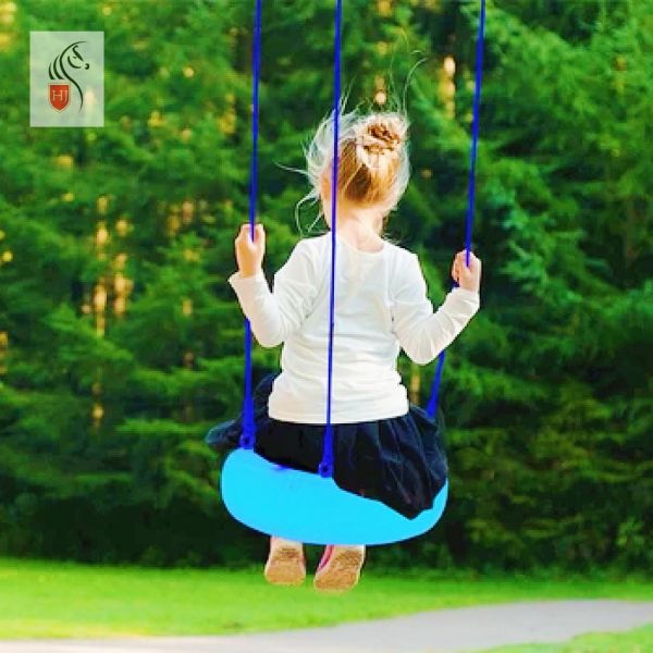 RGB LED Tire Swing Waterproof Color Changing Garden Swing With Remote Control Plastic Kids Toy Swing Set Tyre Shape Patio