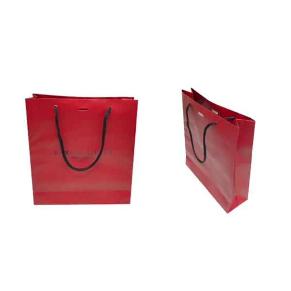 ISO Large Custom Paper Shopping Bag With Company Logo Private Label