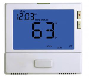 China Wall Mount 5 - 1 - 1 Programmable HVAC Thermostat 24V Battery Operated on sale