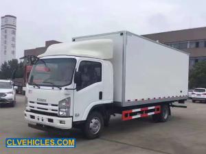 Cheap 700P 190HP ISUZU Reefer Truck Commercial Refrigerated Trucks Air Suspension for sale