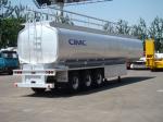 3 axle aluminum CIMC 42CMB oil fuel tank tanker semi trailerfoe sale