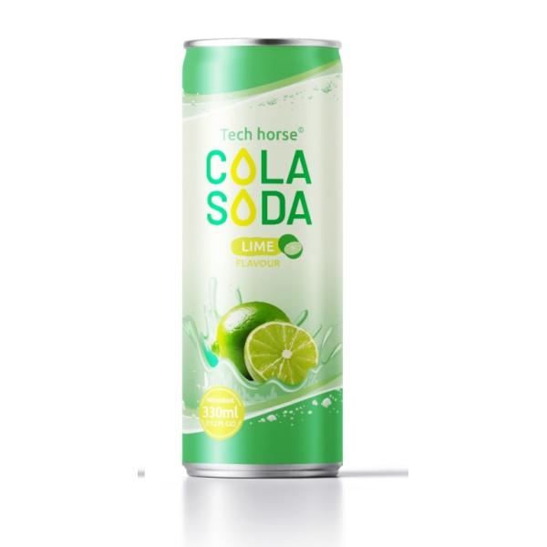 OEM Cola Drink Processing 330ml Lime Flavour Soda Drink Processing