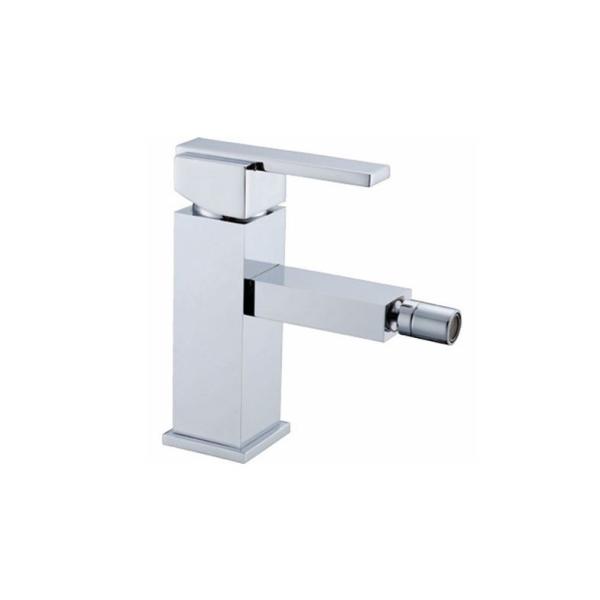 Brass Chrome Single Hole Bathroom Sink Faucet / Single Lever Deck Mounted Brass Bidet Taps