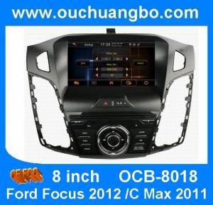 Cheap Ouchuangbo one din 8 inch car auto radio for Ford Focus 2012 with 3D RDS telephone book wholesaler OCB-8018 for sale