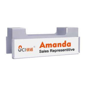 Cheap Cubicle Name Plate Holder N35-N52 30mm Strong Magnetic Name Badge Holders for sale