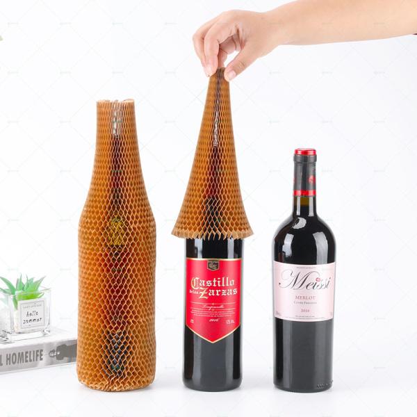 Biodegradable Logistics Packaging Shockproof Honeycomb Paper Sleeve For Fragile Goods