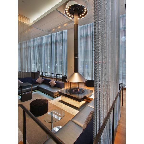 Decorative Aluminium Metal Mesh Curtain Chain Drapery Fabric Fireplace Wire Mesh Curtain