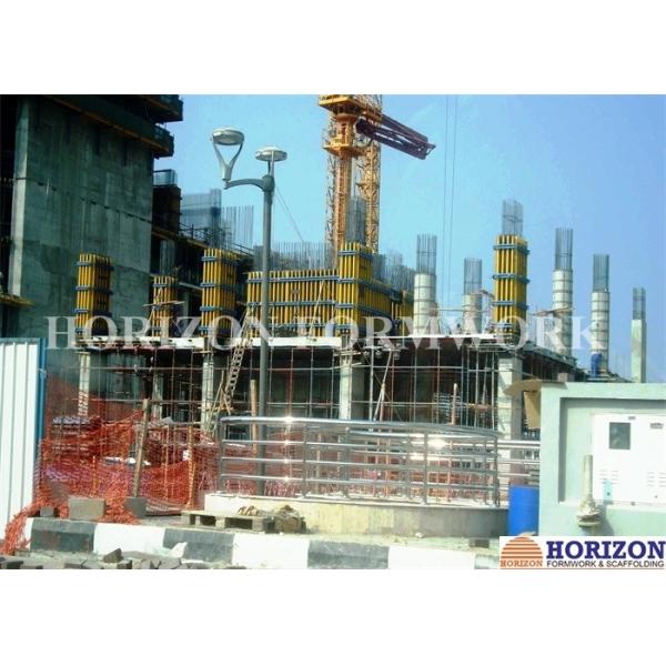 Flexibly Assembled Column Formwork with H20 Wooden Beam and Steel Walers