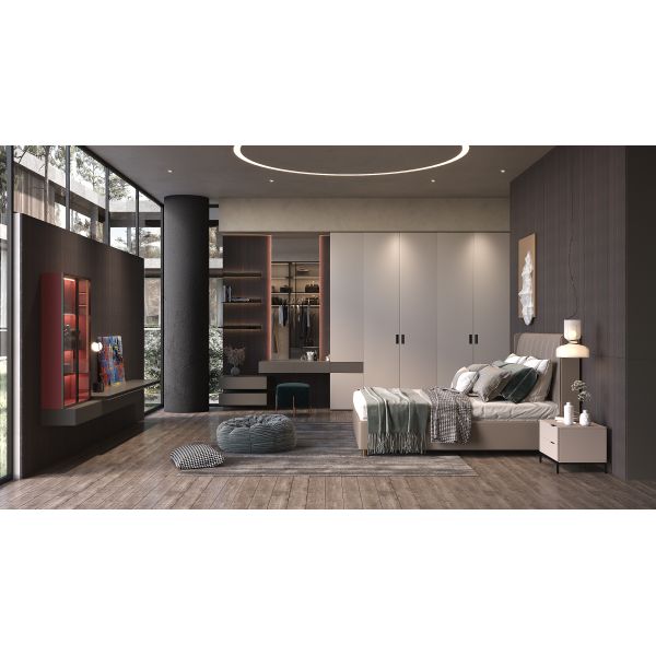 Minimally customized bedroom