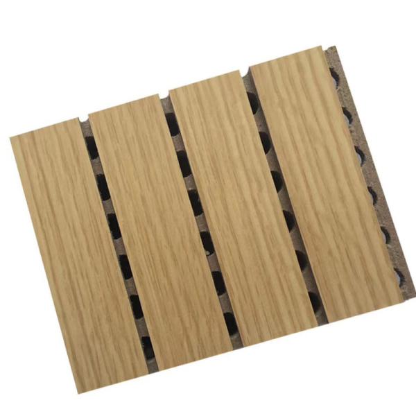 Noise Reduction Wooden Grooved Acoustic Panel ,  Wood Panels For Walls And Ceilings