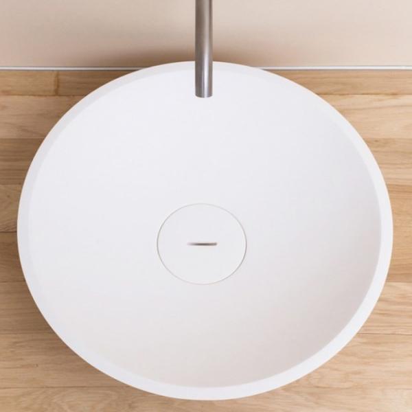 White Color Counter Top Basin / Acrylic Wash Basin Easy To Clean