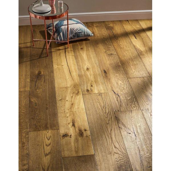 Customized Multilayer Oak Engineered Hardwood Flooring Easy Clean