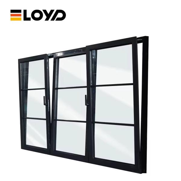 ODM Six Chamber Thermal Break Aluminium Tilt And Turn Window For House Villa