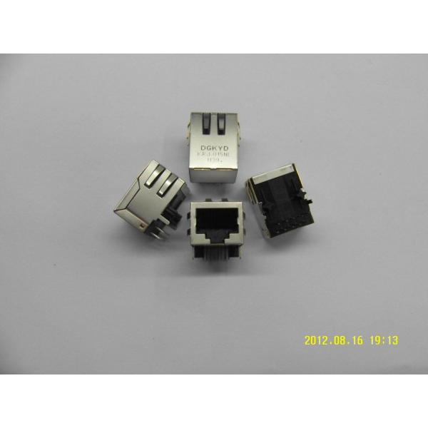 DSL / ADSL Right Angle 10 / 100 base RJ45 female jack with transformer,Rohs Compliant