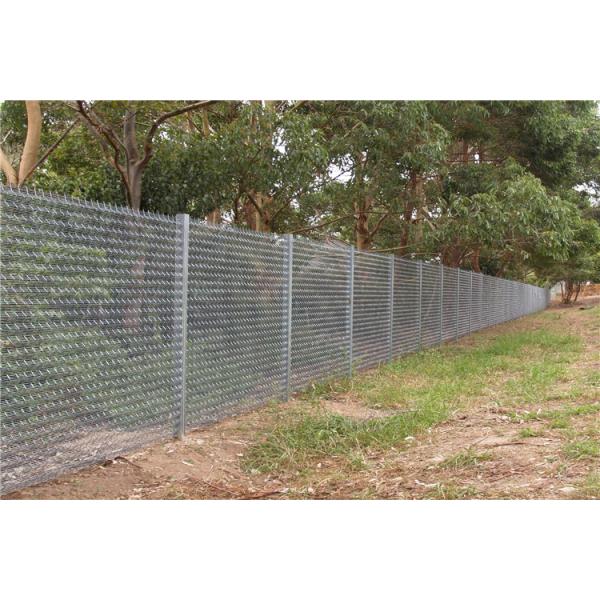 Anti Theft 358 Mesh Fencing Q235 Galvanized Steel Clearvu Security Fence