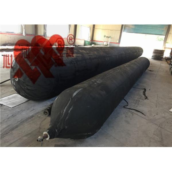 ISO9001 Black Marine Rubber Airbags Ship Launching Balloon For Heavy Duty