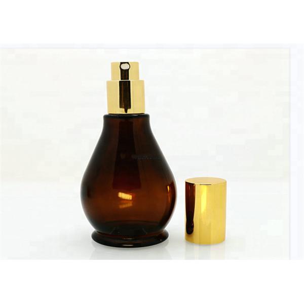 50ml Custom Label Mini Dropper Bottles , Gourd Shape Refillable Glass Jar With Dropper