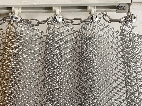 Anodized Oxidation Aluminium Metal Curtain Woven Mesh Curtain With Advanced Woven Pattern