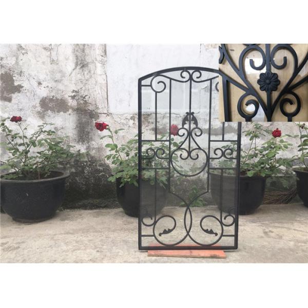 Mosaic Classical Wrought Iron Glass Agon Filled 15.5*39.37 Size Oval Shaped