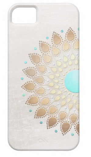 Freeuni Elegant Gold Foil Look Lotus Flower iPhone 5 Cases with wholesales best selling