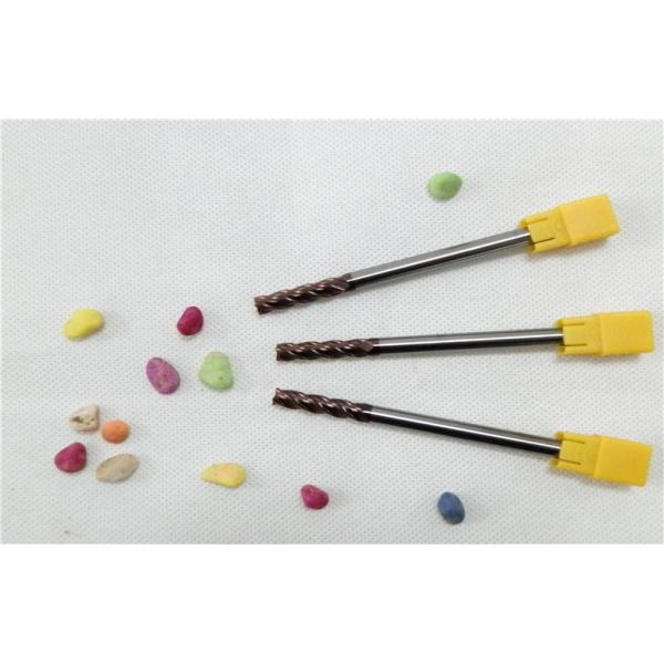 Long Length ALTiN / TiN Coating Carbide Square End Mill Diameter 1.0mm - 20mm