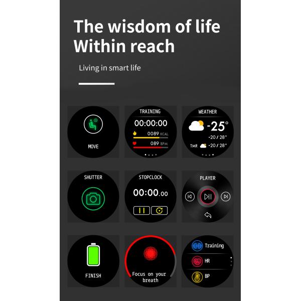 Android NFC Leather Strap Speech Recognition For Huawei GT2 Smartwatch
