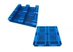 Virgin PP Rackable 1111 Blue Plastic Pallets With 3 Skids For Shelves Forklift ,