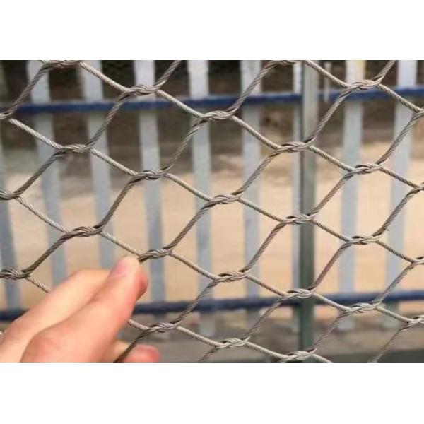 SS304 2mm Anti Rust Balustrade Cable Mesh 50*50 Stainless Steel Cable Mesh