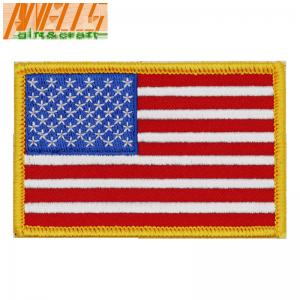 Cheap Square Iron On Embroidery Patch Dry Cleanable Sew On Embroidered Patches for sale