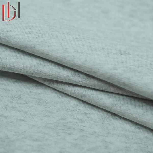 Unisex Fleece Hoodie Fabric 100% Organic Plain Dyed Cotton Fabric Medium Weight 380gsm