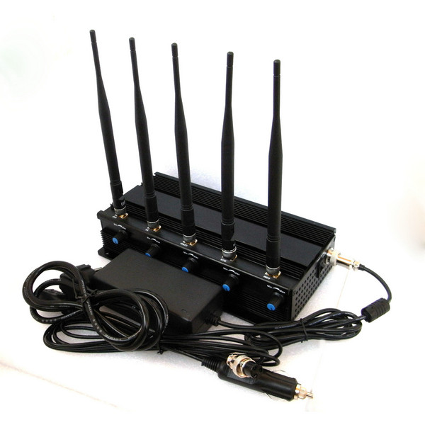 5 Antenna Power Strength Adjustable Mobile phone Jammer GSM/CDMA/DCS/PHS/3G/4G LTE/WiMax