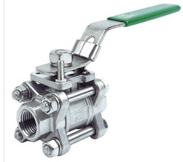 Stainless Steel Three Piece Ball Valve SW 1000PSI Pressure 1/2" - 4" Size