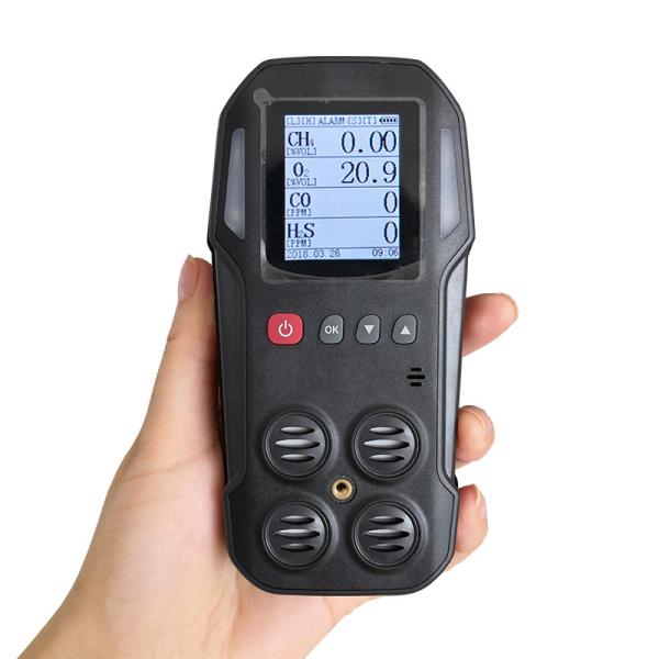 Infrared Electrochemical 4 Gas Multi Gas Tester Detector For Fire Service
