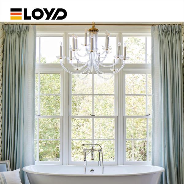 Noise Reduction Double Single Hung Window with Thermal Break Aluminum Frame