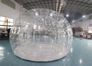 Cheap 0.8mm PVC 4m Dia Transparent Igloo Clear Bubble Inflatable Dome Tent For Camping / Party for sale