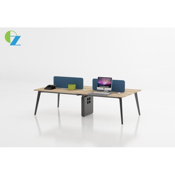 Four Person Wooden Office Furniture Workstation For Staff