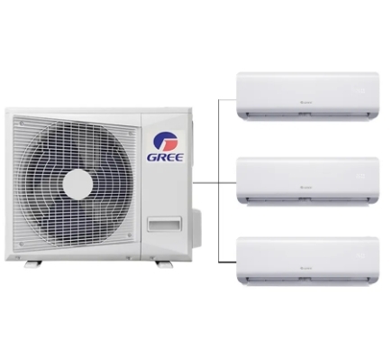 1.5 Ton 2HP 18000Btu Split System AC Unit Indoor Electric Fireplace Outdoor Installation Freestanding