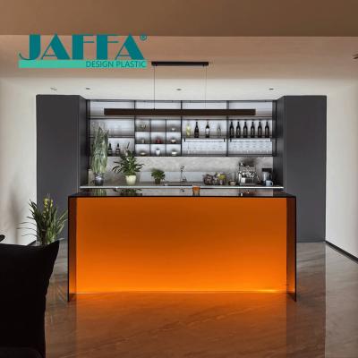 Custom Acrylic Illuminated Kitchen Island Custom Resin Glass Kitchen Cabinetry