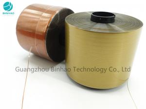 Cheap Cosmetic Packaging Printing 2 Mm Easy Tear Strip Tape Brown Gold Color for sale