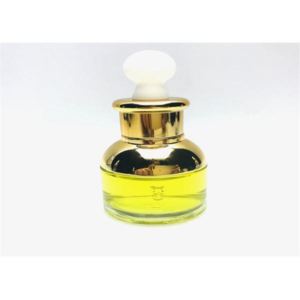 Glass And PP Custom Perfume Bottles , Clear Glass Unique Perfume Bottles