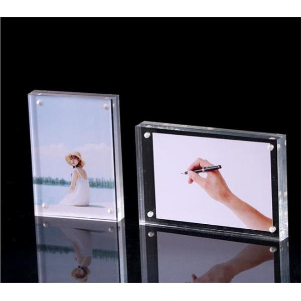 Transparent Crystal Custom Acrylic Fabrication 20mm Acrylic Photo Frame