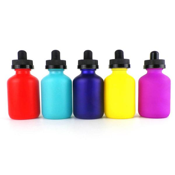 Custom Printed Colored 30ml Glass Dropper Bottles Luxury Cosmetic Packaging
