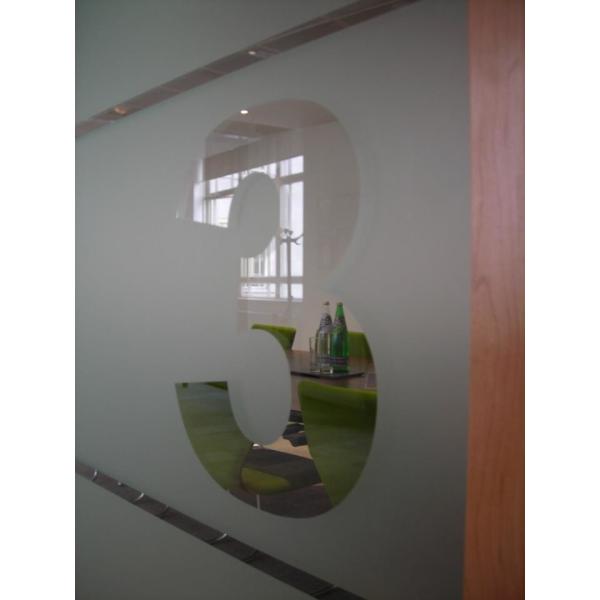 Matt White Stained Privacy Window Film Frosted Window Stickers