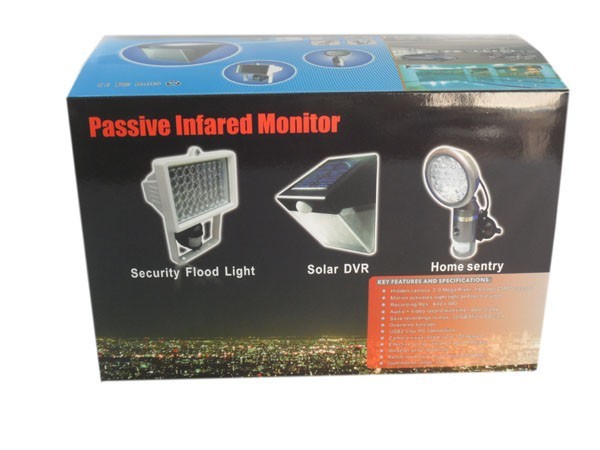 Flood Light Security PIR DVR Camera IR LED Night Vision CCTV Surveillance DVR W/ 54pcs LED