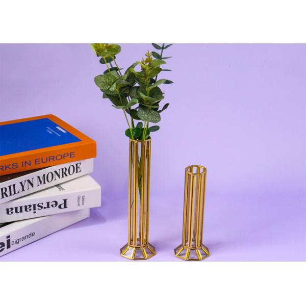Home candle holder Nordic Romantic copper glass artifact decoration accessories flower vase