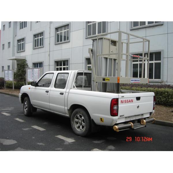 Hydraulic Trailer Mounted Lift Double Mast Vertical Aerial Work Platform For Airports