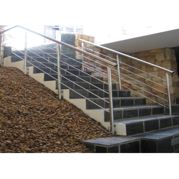 Customized Color Stainless Steel Staircase Railing For Restaurants / Commercial Buildings