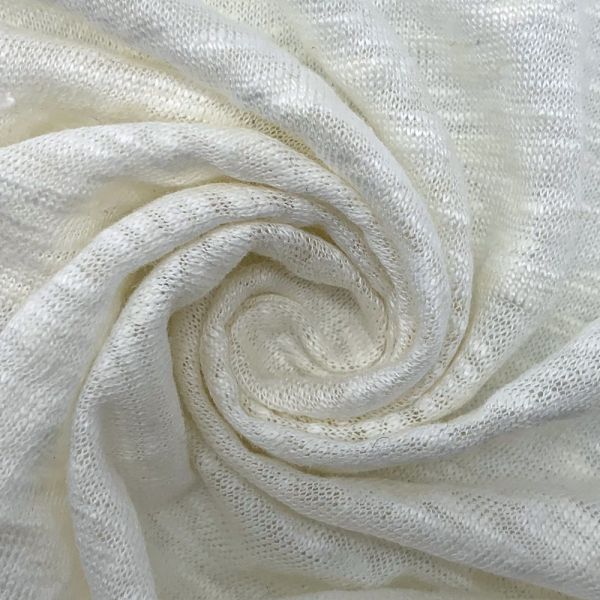 Clothing Shirt 100% Linen Slub Fabric Lightweight Plain Weave Fabric