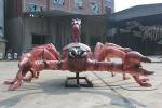 Life Size Crab Electronic Insects Scorpion , Zoo Park Decorative Statues