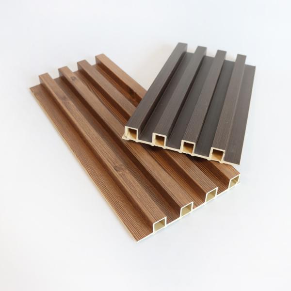 Fluted Interior WPC Wall Panel Indoor Decor Wood Plastic Composite PVC Coating Cladding